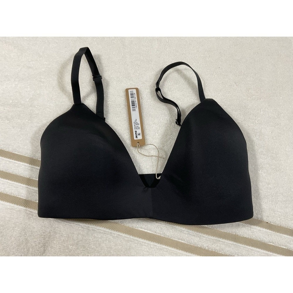 Skims Wireless form Lightly Lined Bra Onyx Nwt 30C